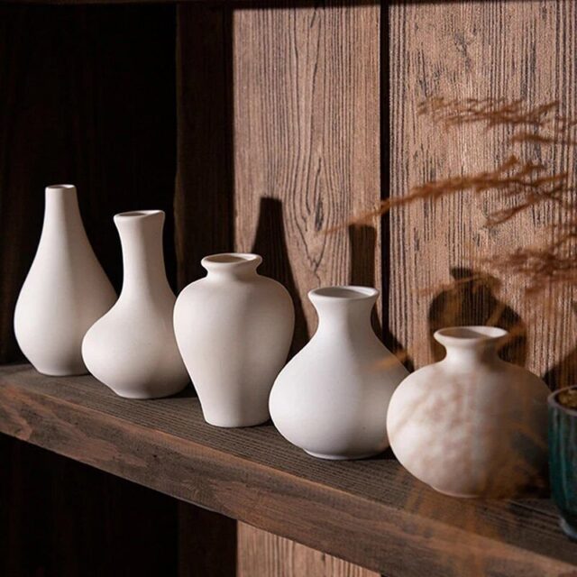 Modern Nordic White Ceramic Vase